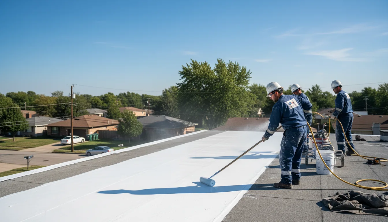 Commercial roof coating in New Sharon, IA near me